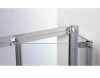 6mm tempered glass bi-fold shower door with 6063 aluminum alloy frame
