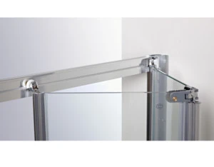 6mm tempered glass bi-fold shower door with 6063 aluminum alloy frame