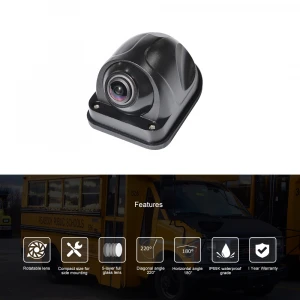 720P AHD Super Wide Angle 180 Degree Truck Bus Vehicle Night Vision Car Reversing Aid Rear View Reverse Camera