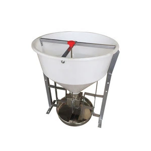 80kg animal stainless steel particle feeder for fattening pig farm automatic feeding trough