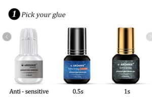 Abonnie  7-8 Week Lasting Time lash kit lash extension glue adhesive custom eyelash glue
