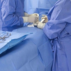 Absorbent SM Nonwoven PE coated for reinforced surgical drape/cloths/towel