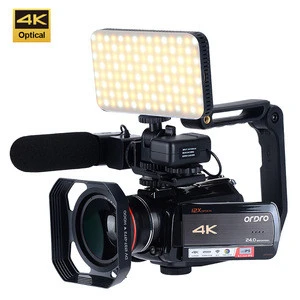 AC5 UHD Optical Zoom Microphone LED Light Accessories  4K UHD Stabilizers Video Camera