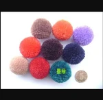 Acrylic Polyester Cashmere High-elasticity yarn Pom Pom For garment accessories