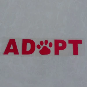 ADOPT Sticker decal dog die cut waterproof vinyl window Sticker