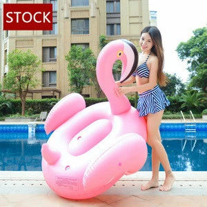 Adult flamingo swan water inflatable swimming circle riding floating bed floating row swimming ring manufacturer wholesale