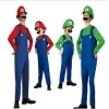 Adults and Kids Party Fancy Dress Super Mario Costumes