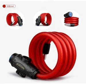  115 x 120mm bike lock anti-theft steel strong wire coil cable bicycle motorcycle security lock with 2 keys