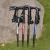 Import Alpenstocks for outdoor activities, komperdell, trekking pole for hiking, walking sticks for 3 sections. from China