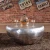 Import aluminum spitfire living room half dome round centre Glass Top Tea coffee table from China