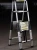 Aluminum telescopic multipurpose ladder with EN131 two side folding ladder A type