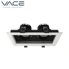 Aluminum White OR Black 9W 12W 18W 30W Recessed Downlight Led Grille Lamp