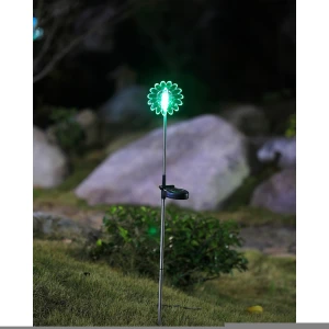 Amazon Hot Sales Cheap Flower LED Landscape Outdoor Solar Flower Garden Stake Path Lights