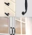 Import American Style Black Cabinet Handles Solid Aluminum Alloy Kitchen Cupboard Pulls Drawer Knobs Furniture Handle Hardware from China