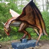 amusement dinosaur animatronic dragon model in park