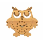 Animal shape bamboo table desk clock