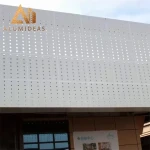 Architecture Decorative External Cladding Curtain Wall Aluminum Perforated Metal Facade Panel