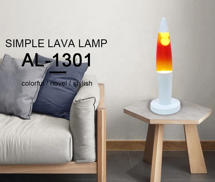 Australia portable display accent design color painted home decoration accent design lava lamp with tricolored
