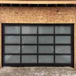 Automatic Aluminum Frame Anti-theft Fire Rated Glass Garage Door Prices