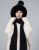 Import Autumn and winter thick fur collar scarf scarf hat set female double layer warm plush bib one-piece hat from China