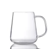 BA89A79 Heatresistant High-Borosilicon Single Wall Clear Glass Cup with Handle