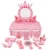 Import Baby Girl Pretend Play Simulation Wooden Dressing Table 3-9Years Crown Kids Dressing Table Furniture Toy Set from China