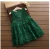 Import Baby girl spring summer new Satin Embroidered Lace dress baby girl party wear kids clothing from China