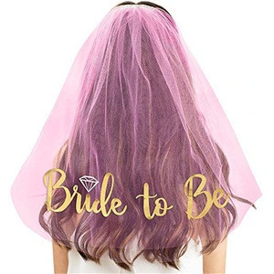bachelorette hen party bride to be veil for wedding party