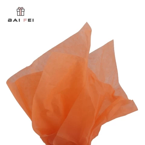 BAIFEI PACKING colored tissue paper  lemon yellow tissue paper standard size tissue paper
