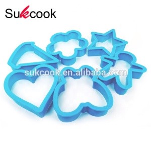 Bakeware tools fashion PP 6pcs set cookie cutter mold