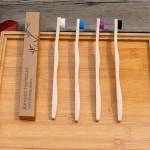 Bamboo Tongue Scraper Cleaner Bamboo Brush for Tongue Fresh Breath