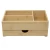 Import Bamboo wood 2 layers drawer cosmetic makeup organizer storage box from China