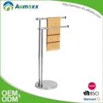 Bathroom kitchen stainless steel stand towel rack