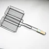 Bbq Smoker Accessories Stainless Steel Black Grilled fish basket barbecue net clip