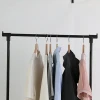 Bedroom Clothes Tree Coat Hanger Stand Garment Coat Rack On Wheels Hooks