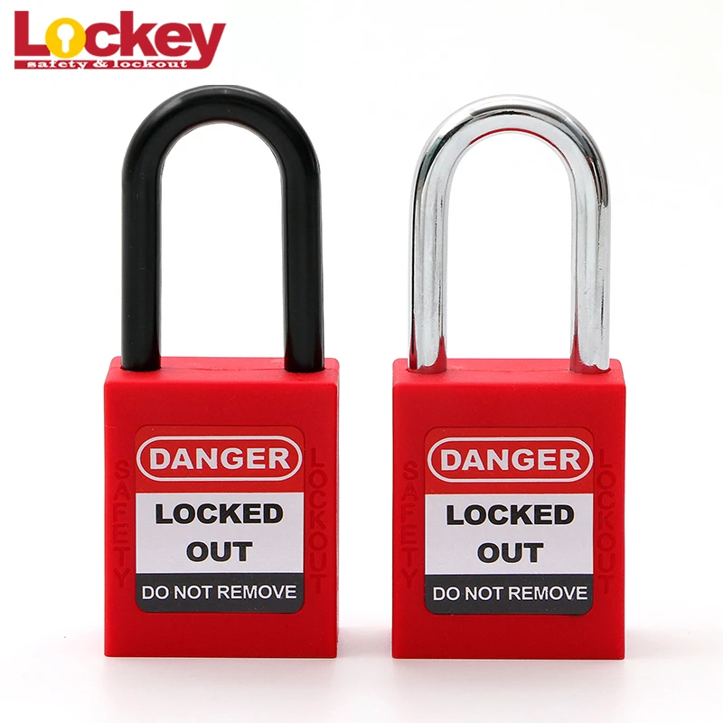 Best Brand cheap 38mm Steel Shackle Lockout Padlock for Industries Loto