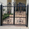 Best selling (ISO9001 Factory) wrought iron fences and gates, wrought iron fence panels and gates,iron fence and gate design