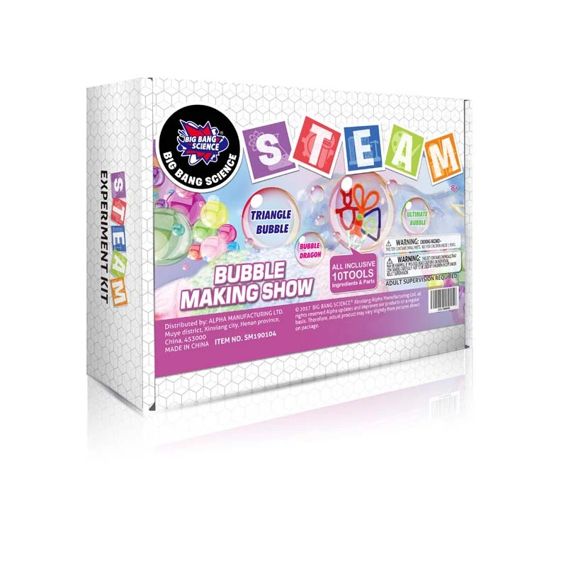 BIG BANG SCIENCE medium kit magic blow Super water soap stick bubble toy for kids