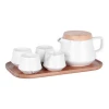 Black and White  marble design European coffee cups tea set porcelain tea set