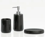 Black bathroom accessories luxury bath set