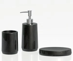 Black bathroom accessories luxury bath set