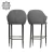 Import Black Cheap Velvet Bar Counter Stool Home Modern Minimalist Casual Cafe Furniture Gold Metal High Bar Chairs For Bar Table from China