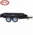 Import Black dump steel box trailer with electric brakes and loading ramps from China