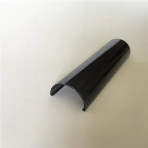 black linear plastic diffuser cover for aluminum led profile