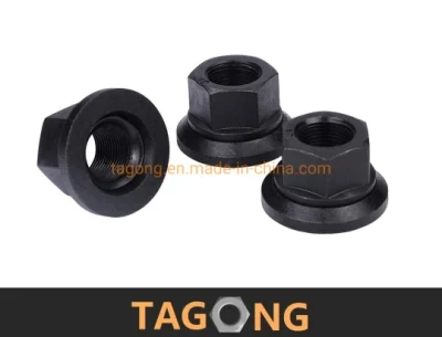 Black Oxide M20 Class10 Mobile Washer Flange Nuts Wheel Nuts DIN74361h