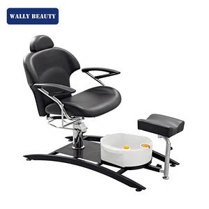 black wholesales Beauty Salon Equipment Pedicure Chair for sale enjoy foot spa WALLYBEAUTY WL-P217