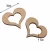 Import Blank Hollow Wooden Heart Embellishments Crafts for Wedding Valentines Day gift DIY from China