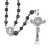 Import Blue Sandstone 8mm Beads Necklace with Gift Box St Benedict Catholic Men Rosary from China
