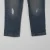 boys dark denim  ripped skinny children jeans high quality bulk wholesale oem kids pants
