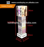 Brazilian human hair wigs display stand acrylic hair extension packaging display